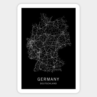 Germany Road Map Sticker